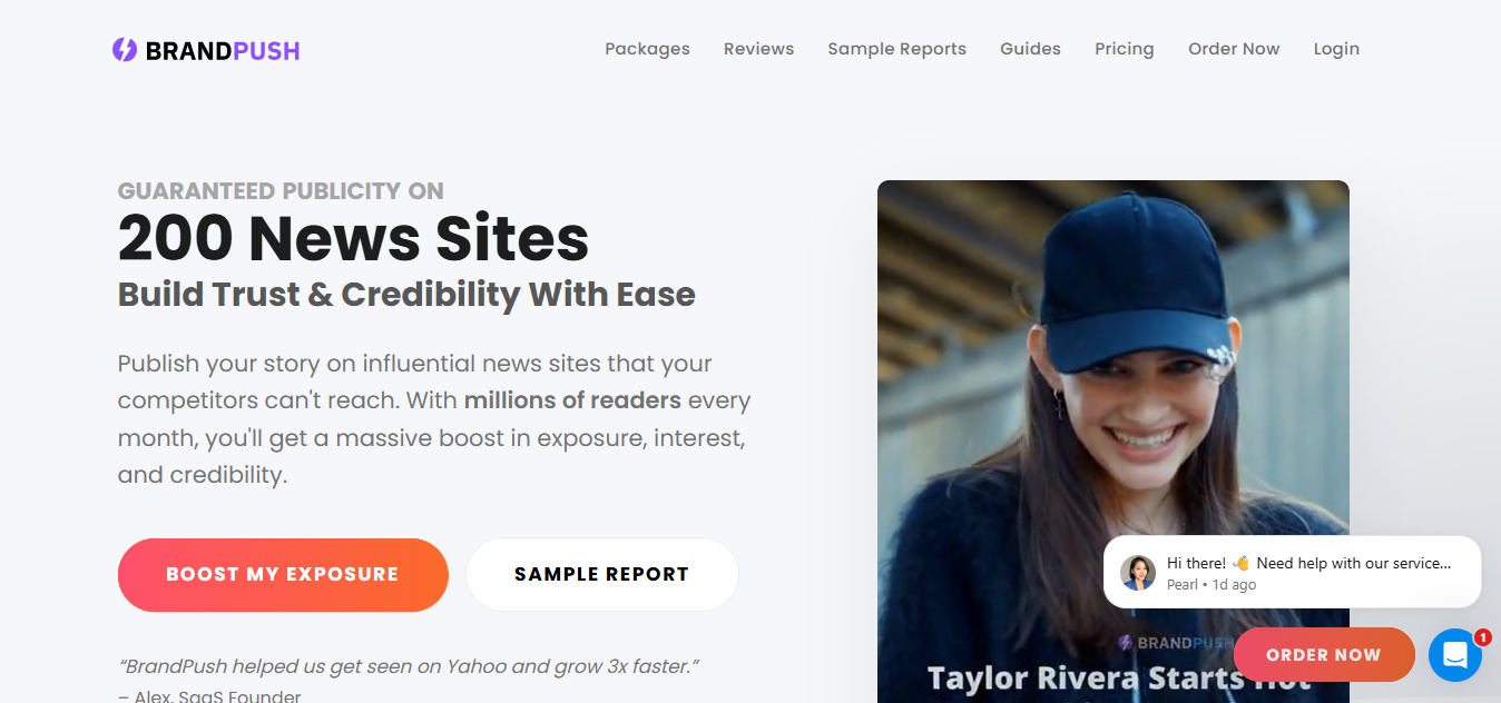 Brand Push home page