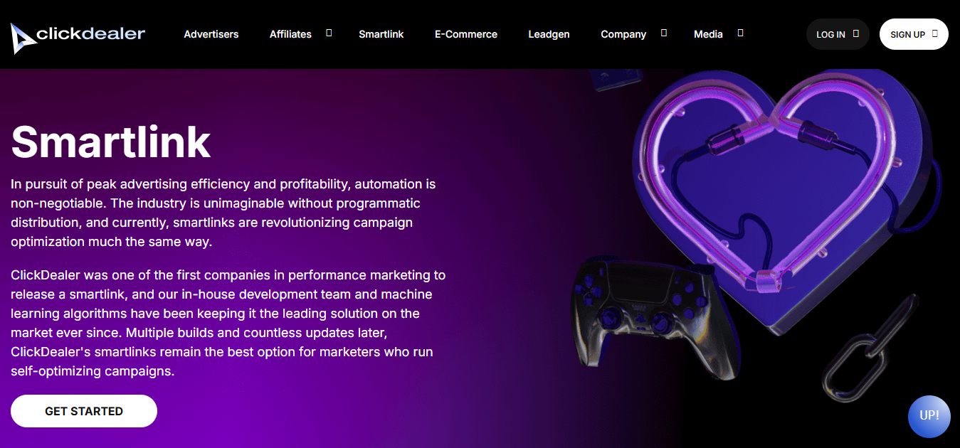 Click Dealer SmartLink page