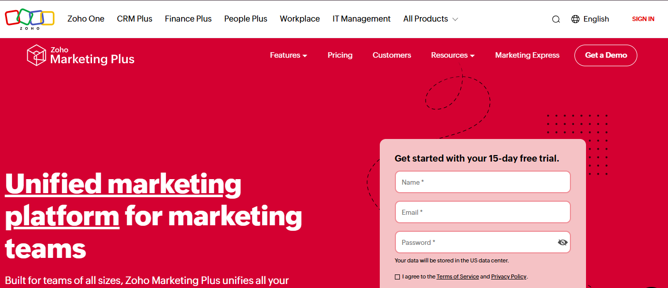 Zoho Marketing Plus