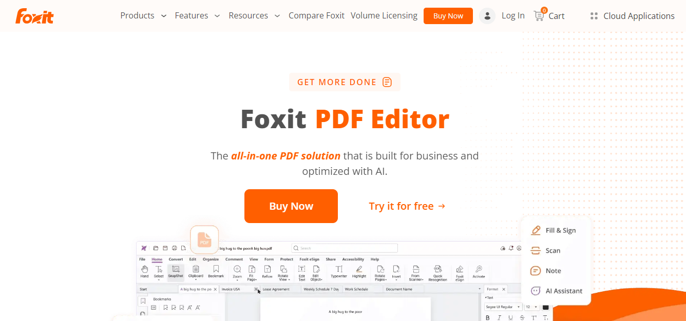 Foxit PDF Editor www.theadcompare.com