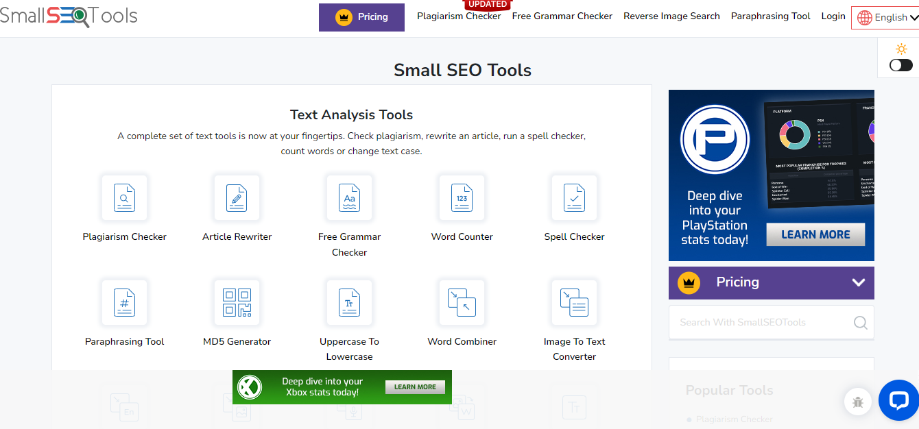 Small SEO Tools www.theadcompare.com