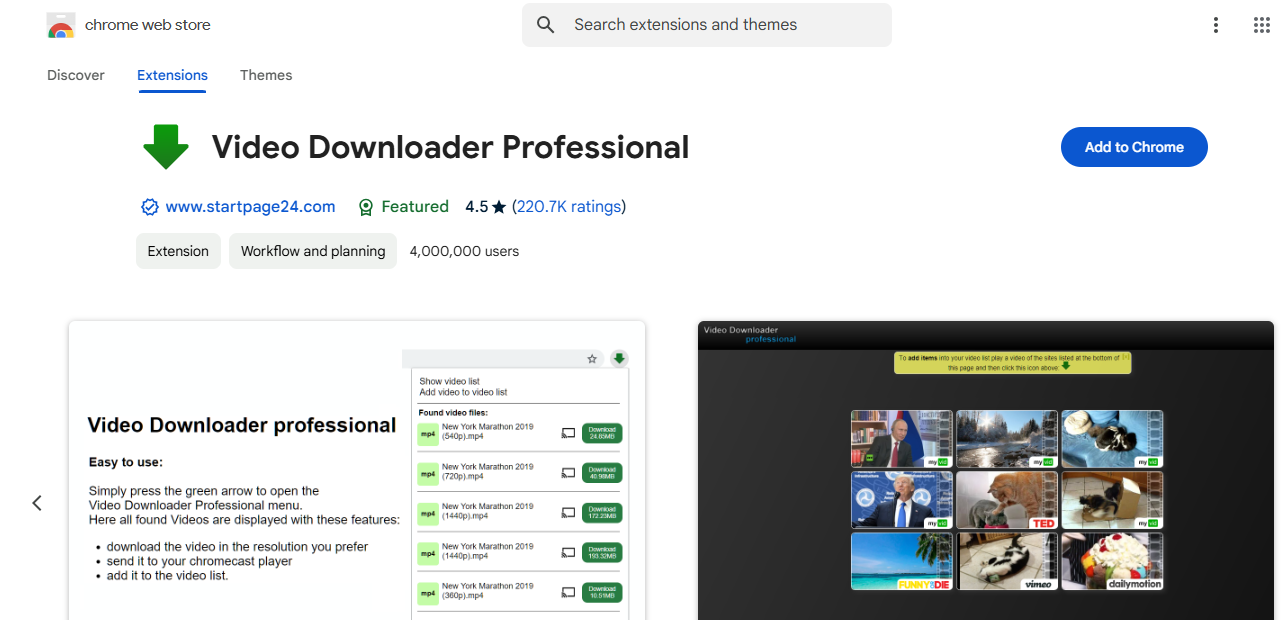 Video Downloader Professional www.theadcompare.com