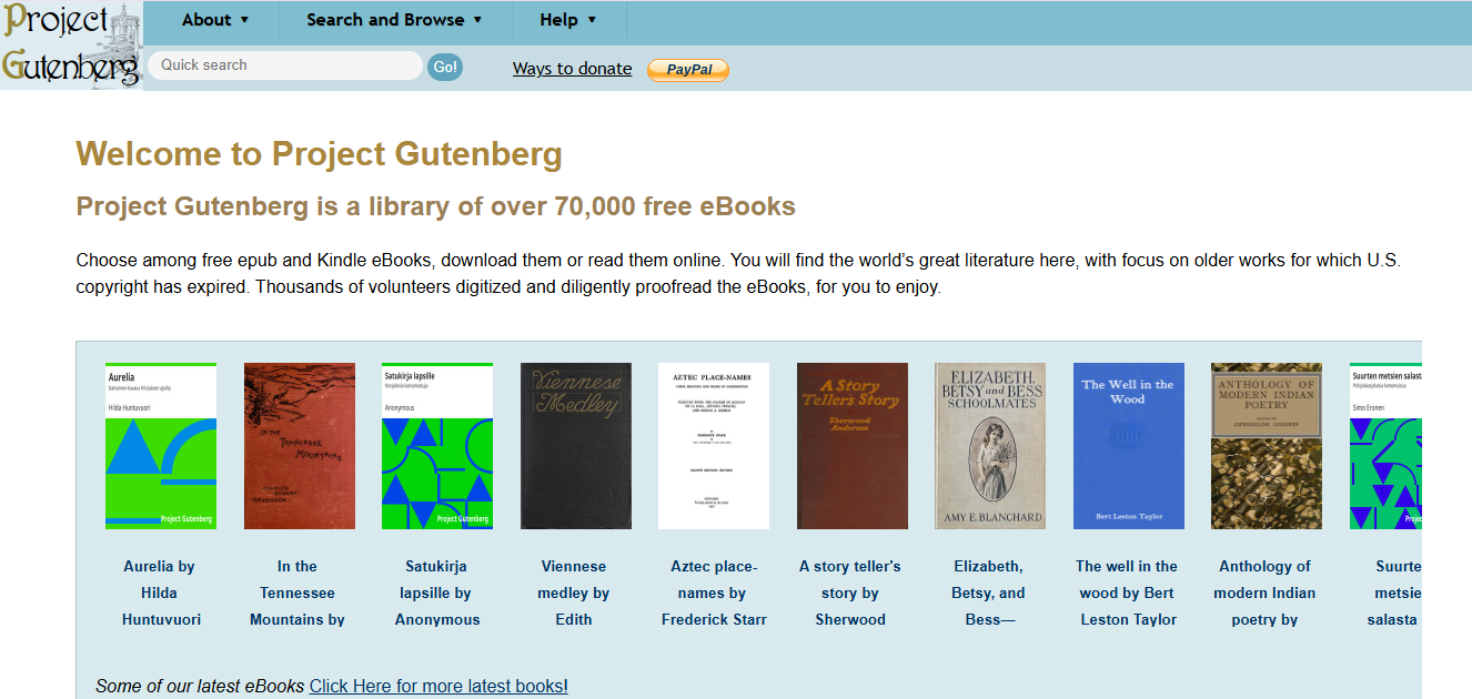 PROJECT GUTENBERG www.theadcompare.com