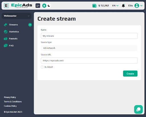 Create Stream www.theadcompare.com