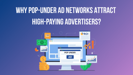 pop-under ads displayed on desktops