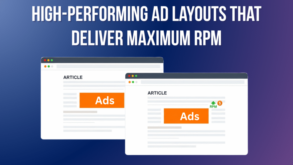 10 High-Performing Ad Layouts That Deliver Maximum RPM (Backed by Data) 2026 High-Performing Ad Layouts